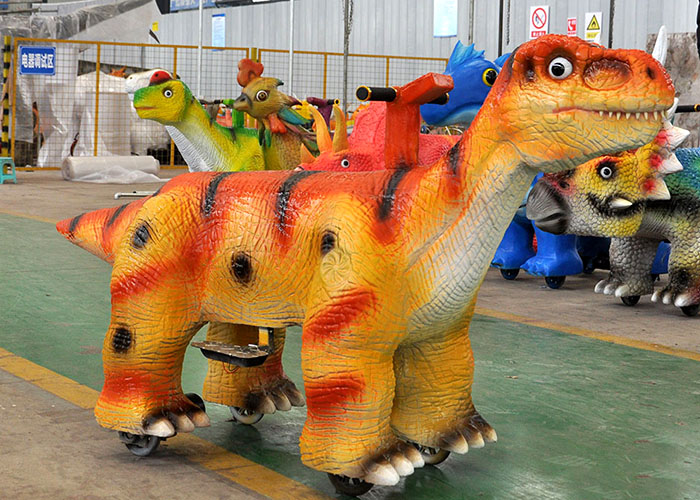 恐龙游乐车、儿童骑乘恐龙模型