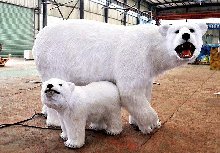 机械仿真动物、北极熊